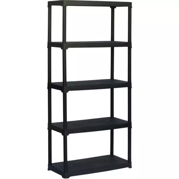 Etagere plastique - TOOD - 5 tablettes - Portée 30 kgs par tablette - Dimensions h180x80x39