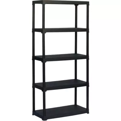 Etagere plastique TOOD - 5 tablettes - h176x90x40 - 30 kgs par tablett