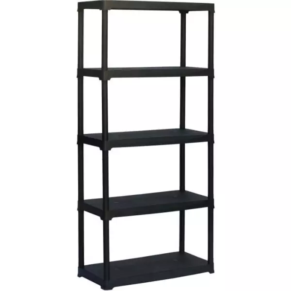 Etagere plastique TOOD - 5 tablettes - h176x90x40 - 30 kgs par tablette