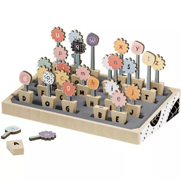 Abc Flowers - TOP BRIGHT - 26 Pots de Fleurs - Lettres Majuscules - Lettres Minuscules - Alphabet