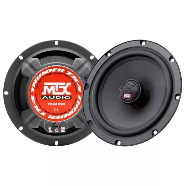 MTX TX465C Haut-parleurs voiture Coaxiaux 2 voies 16,5cm 80W RMS 4 membrane pulpe célulose