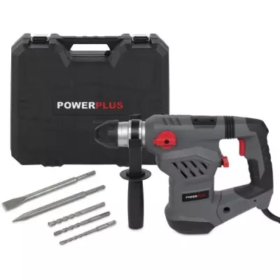 Marteau perforateur électrique - POWERPLUS - 1600W - SDS Plus - 6 Jou