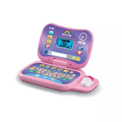 Ordinateur éducatif VTECH ORDI GENIUS PRO ROSE pour enfants de 3 a 7