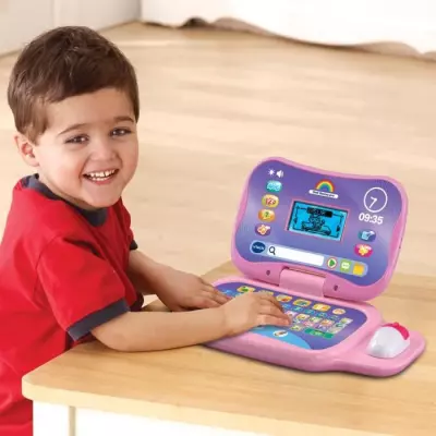 Ordinateur éducatif VTECH ORDI GENIUS PRO ROSE pour enfants de 3 a 7