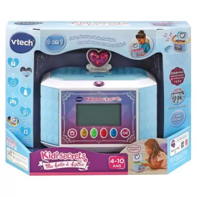 Boîte a Bijoux - VTECH - Kidisecrets - Multicolore - Écran Rétroéc