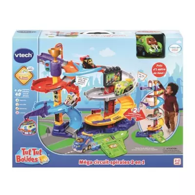 VTECH - Tut Tut Bolides - Méga Circuit Spirales 2 en 1 (+ Titouan, Fo