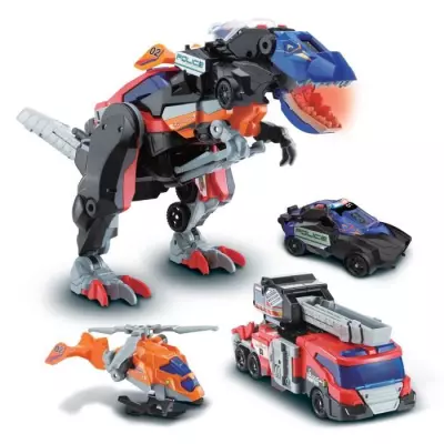 Jouet assemblable VTECH SWITCH & GO COMBO - TRIO, le méga T-Rex SOS (