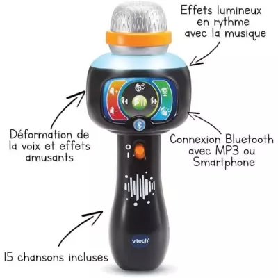 Microphone pour enfant - VTECH - Super Micro Magic'Fun - Bluetooth et