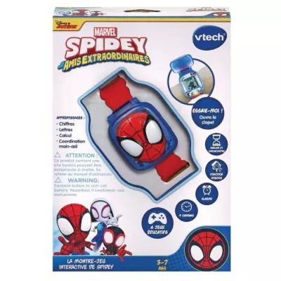 Montre-Jeu Interactive Spidey VTECH - Rouge et bleu - Pour enfant de 3