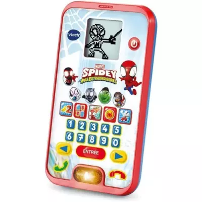 VTECH - SPIDEY - Le Smartphone Éducatif de Spidey - Enfant - Rouge -