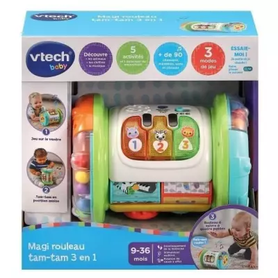 Rouleau d'activités interactif VTECH MAGI ROULEAU TAM-TAM 3 EN 1 pour