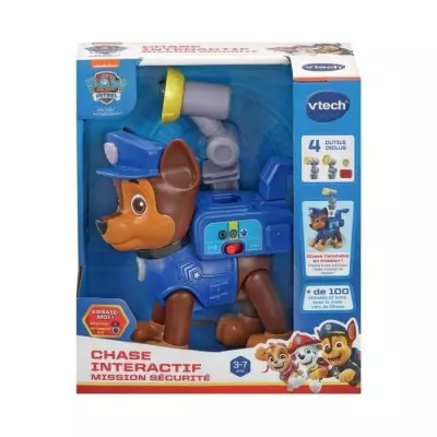 Figurine interactive VTECH Pat Patrouille - Chase avec accessoires de