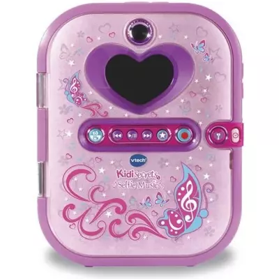 Agenda électronique VTECH Kidisecrets Selfie Music Rose avec lecteur