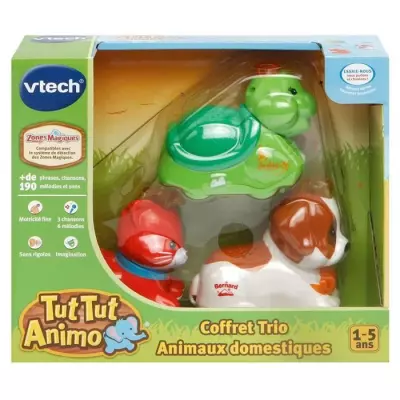 Coffret Trio Tut Tut Animo VTECH - Animaux Domestiques - 3 animaux par