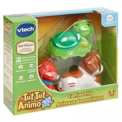 Coffret Trio Tut Tut Animo VTECH - Animaux Domestiques - 3 animaux par