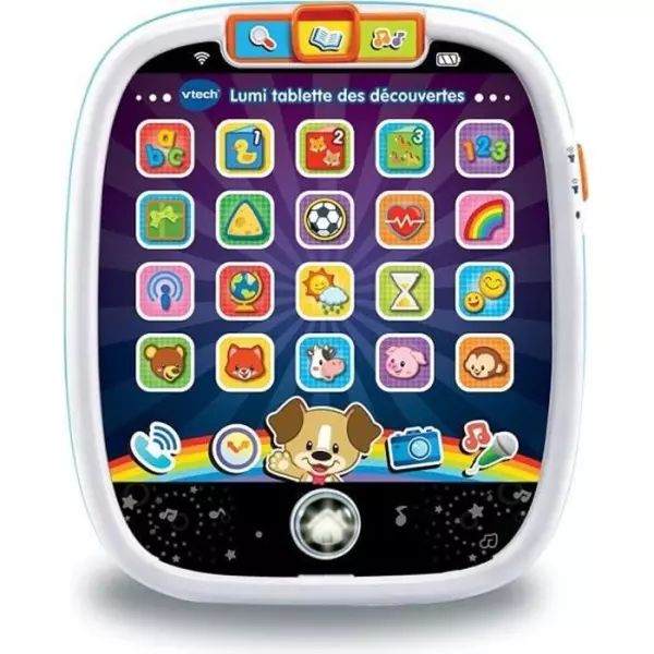 Tablette VTECH BABY Lumi des Découvertes Blanche - Jouet tactile et lumineux pour les tout-petits de 9 a 36 mois