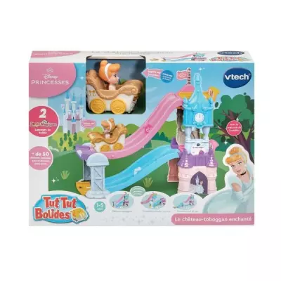 VTECH TUT TUT BOLIDES DISNEY PRINCESSES - CHÂTEAU - TOBOGGAN ENCHANT