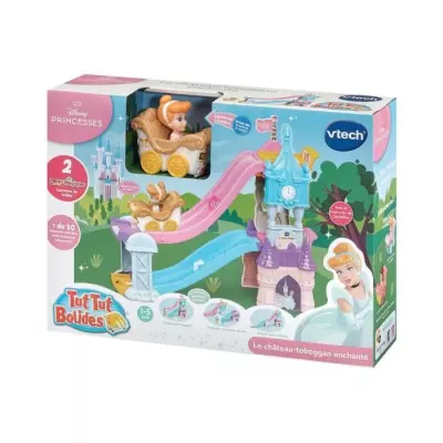 VTECH TUT TUT BOLIDES DISNEY PRINCESSES - CHÂTEAU - TOBOGGAN ENCHANT