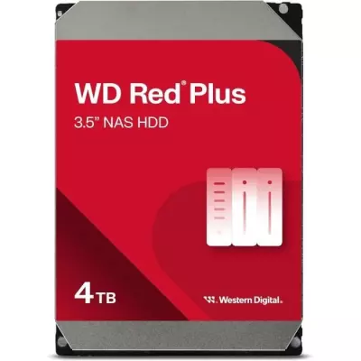 Disque dur Interne - WESTERN DIGITAL - Red Plus - 4To - 3.5 - Dédié