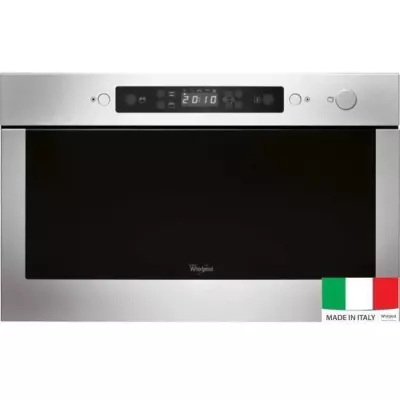 Micro-ondes encastrable - WHIRLPOOL AMW423IX - Gris - 22L - 37 cm x 18