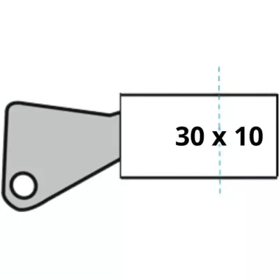 Demi-Cylindre de Serrure - YALE - YC500+ - 30x10 mm - 5 Goupilles - 3