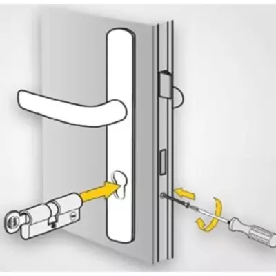 Demi-Cylindre de Serrure - YALE - YC500+ - 30x10 mm - 5 Goupilles - 3