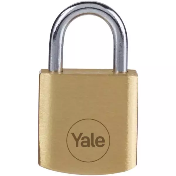 Cadenas laiton - YALE - Y110B/20/111/4 - 20mm - Anse acier - 3 clés