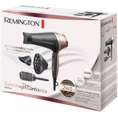 Remington D5706 Coffret Coiffure, Seche-Cheveux Ionique Curl Confidenc