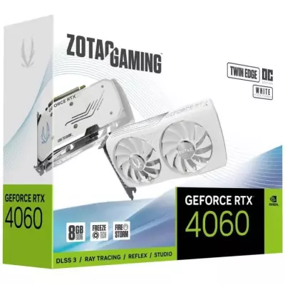 ZOTAC - Carte Graphique - Nvidia GeForce RTX 4060 Twin Edge OC White 8