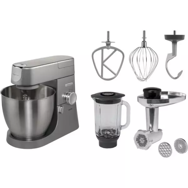 Robot pâtissier Chef XL 6,7L Blender + Hachoir métal - KENWOOD KVL4170S - Coloris Silver