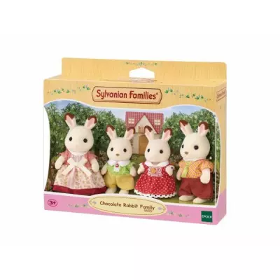 Famille Lapin Chocolat - SYLVANIAN FAMILIES - 5655 - Articulée et Hab