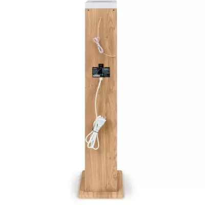 Tour haut-parleur - THOMSON - Bluetooth/CD/USB/SD - Blanc/Bois - 60W -