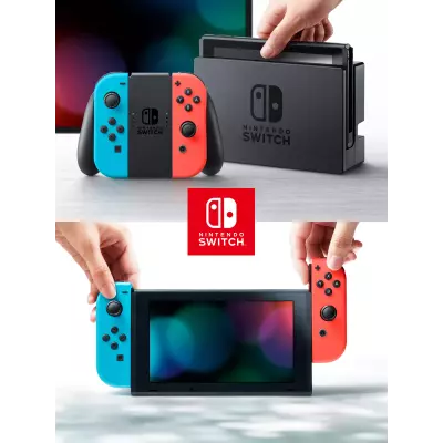 Nintendo Switch console de jeux portables 15,8 cm (6.2") 32 Go Écran tactile Wifi Bleu, Gris, Rouge