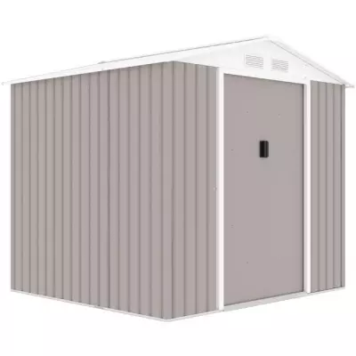 Abri de jardin en métal 4,07 m² - 213 x 191 x 195 cm - Kit d'ancrage