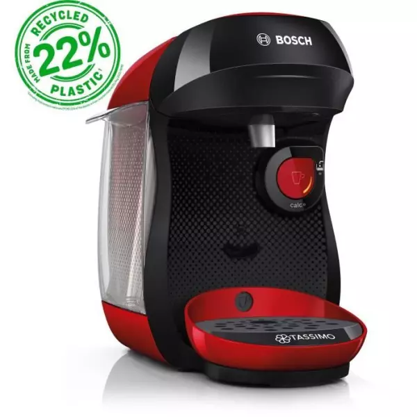 Machine a café multi-boissons - BOSCH - TASSIMO - T10 Happy rouge - 1400 W