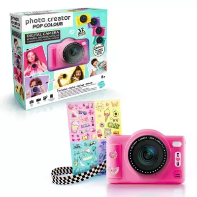 Canal Toys - Photo Creator -Appareil Photo Numérique Pop Couleur Rose