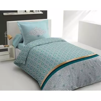 Parure de couette 140x200 cm HOME LINGE PASSION LOUXOR : Housse de cou