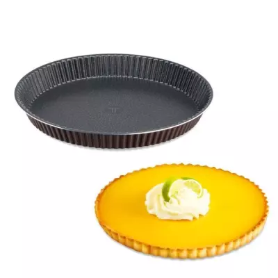 TEFAL Success Moule a tarte 30 cm, Revetement antiadhésif, Fabriqué