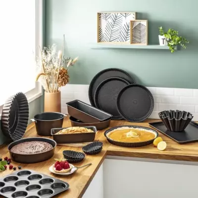 TEFAL Success Moule a tarte 30 cm, Revetement antiadhésif, Fabriqué