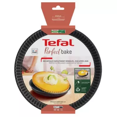 TEFAL Success Moule a tarte 30 cm, Revetement antiadhésif, Fabriqué