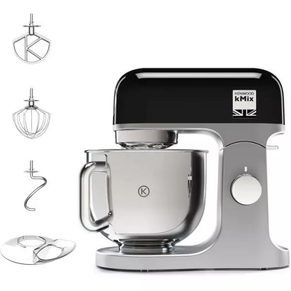 Robot pâtissier Kenwood KMIX750BK - bol 5 litres - 6 vitesses - 3 accessoires - noir