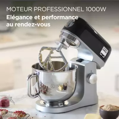 Robot pâtissier Kenwood KMIX750BK - bol 5 litres - 6 vitesses - 3 acc