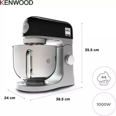 Robot pâtissier Kenwood KMIX750BK - bol 5 litres - 6 vitesses - 3 acc