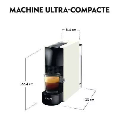 NESPRESSO KRUPS Essenza Mini Machine a café capsules Espresso, Réser