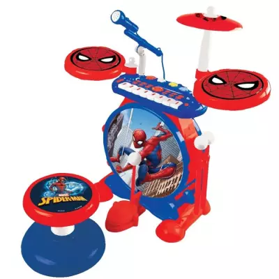 SpiderMan - Batterie électronique pour enfant - Lumineuse - Complete