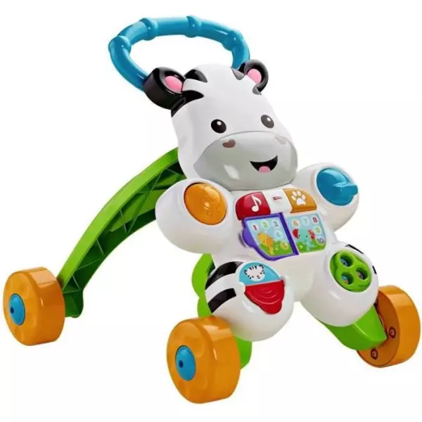 Fisher-Price - Mon Trotteur Zebre Parlant - Trotteur bébé - 6 mois et + DLD96