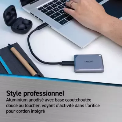 CRUCIAL- SSD Externe Portable - X9 Pro - 4 To - USB 3.0 - CT4000X9PROS