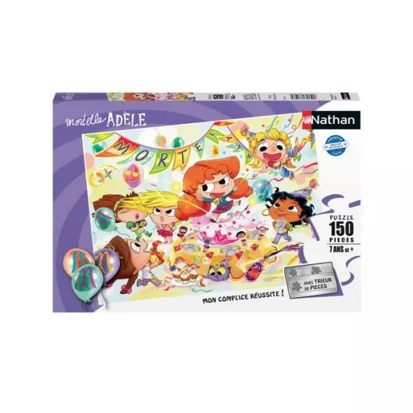 Puzzle Nathan Mortel Anniversaire Mortelle Adele - NATHAN - 150 pieces - Dessins animés et BD - Enfant