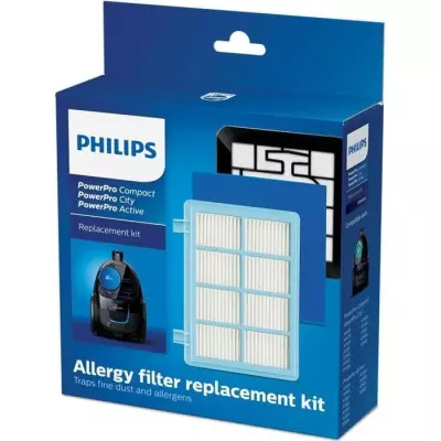 Kit de filtres de rechange pour aspirateur Philips PowerPro Compact &