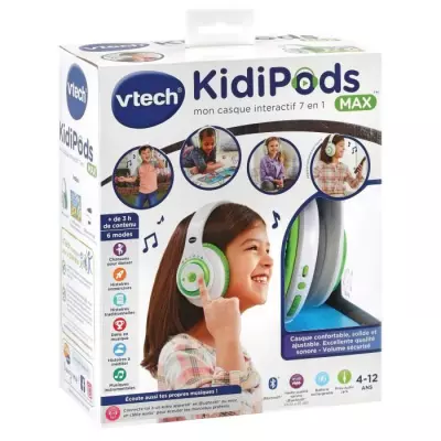 Casque audio interactif pour enfants - VTECH - Kidi Audio Max - Régla